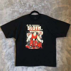 Goonies Incredible Sloth with Chunk Mens Tee XXL
